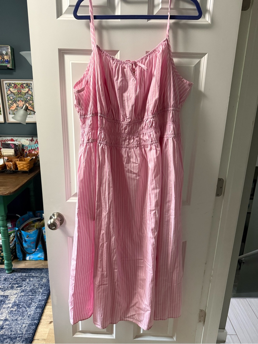Universal Thread Pink & White Striped Summer Dress